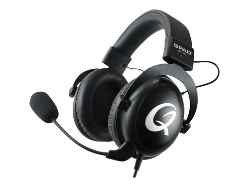 QPAD QH-91 Headset Schwarz - Gaming-Headset mit Noise-Cancelling Mikrofon für glasklare Kommunikation. Ideal für PC-Gamer, bietet es erstklassige Klangqualität und hohen Tragekomfort.