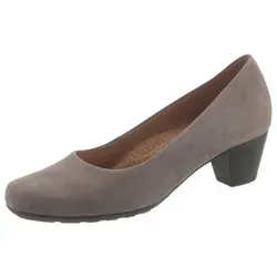 Gabor Damen Klassische Pumps - Damen-Pumps in eleganter Fumo-Optik, aus hochwertigem Veloursleder, ideal für Büro und Alltag, mit bequemem Kegelabsatz von 4.5 cm.