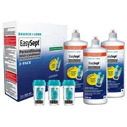 EasySept Multipack (3x360ml) - Kontaktlinsenpflegemittel: Hochwirksame Mehrzwecklösung für optimale Reinigung und Desinfektion Ihrer Kontaktlinsen.