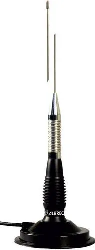 Albrecht ML-130 CB Magnetantenne 115 cm - Funkgeräte Antenne mit 115 cm Länge, ideal für Mobil- und Fahrzeugfunkgeräte, sorgt für optimalen Empfang und Kommunikation.