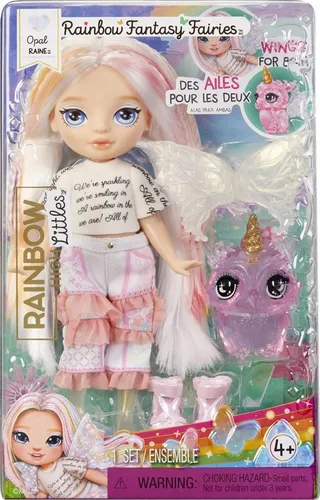 MGA Entertainment Rainbow High Littles Rainbow Fantasy Fairies Doll- Opal (Rainbow)
