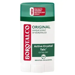 Borotalco Original festes Antitranspirant 40 ml - Deo für Unisex, alkoholfrei und sorgt für langanhaltenden Schutz gegen Schweißgeruch, damit Sie sich den ganzen Tag frisch und sauber fühlen.