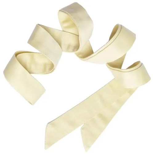 Maya Deluxe Damen Womens Sash Belt Ladies Satin Sash Waist Tie Ribbon Bow Accessory for Bridesmaids Bridal Wedding Prom Evening Occasion Gürtel, Lemon, L-XL