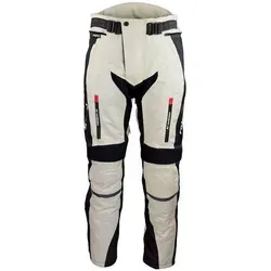 roleff Motorradhose Memphis – Wind- und wasserdicht, atmungsaktiv, Schwarz/Weiß, Größe XL - Hochwertige Motorradhose für optimalen Komfort bei jeder Witterung. Mit verstellbarem Bund, Knieprotektoren und reflektierenden Sicherheitsstreifen für mehr Sichtbarkeit.