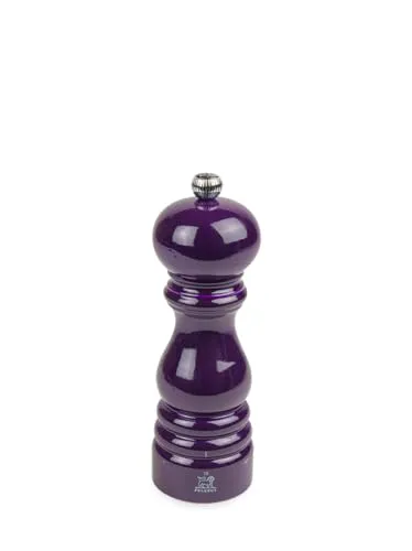 Peugeot Paris moulin à poivre u'Select 18 cm - Küchenhelfer mit elegantem aubergine-lackierten Holz, bietet durch das u'Select-System präzise Mahlgrade für perfekten Pfeffergenuss.