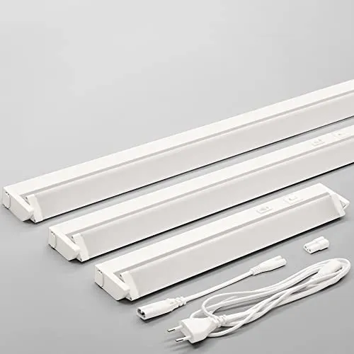 Maxkomfort LED Unterbauleuchte Küche 36cm (S) - Küchenlampe mit Schalter, schwenkbar & 3-Stufen-Dimmfunktion, 3 Lichtfarben - Warmweiß/Kaltweiß/Neutralweiß - Lichtleiste Unterschrank