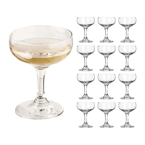 Libbey 12er Set Coupe Gläser -EMBASSY- 163 ml - Elegante Coupe-Gläser für Cocktails und Schaumweine, spülmaschinengeeignet und langlebig. Ideal für stilvolle Anlässe und professionelle Gastronomie.