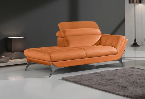 Egoitaliano Recamiere Sueli, extravagantes Design und erstklassiger Sitzkomfort, Solitärmöbel, hochwertiger Lederbezug, inklusive Kopfteilverstellung