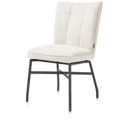 Henders & Hazel Eden Esszimmerstuhl mit Akzent in Calabria und Metallgestell - Esszimmerstühle mit edlem Stoffbezug in Livigno, ergonomischer Form für optimalen Sitzkomfort und pflegeleichtem Design – ideal für jedes Zuhause.