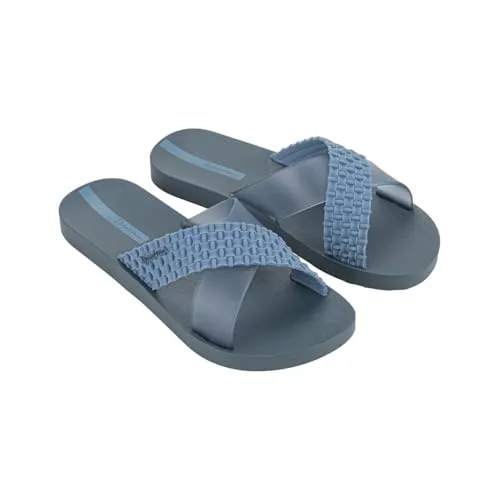 Ipanema SENSE SLIDE FEM - Damen Badeslide mit stylischem Riemen (BLUE/BLUE, EU 37) - Stylisch und vielseitig: Die eleganten Badeslides mit auffälligem Riemen bieten perfekten Halt und passen zu jedem Outfit. Ideal für Garten, Strand oder Therme. Wählen Sie aus vielen Farben!