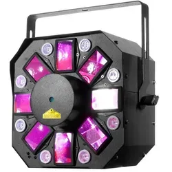 ADJ Stinger II B-Stock: Hochleistungs-Lichteffekt - Licht & Bühne, B-Stock mit Moonflower, Strobe und Laser-Effekt, ideal für Partys und Events, 15 voreingestellte Farben und Long Life LEDs für bis zu 50.000 Stunden.