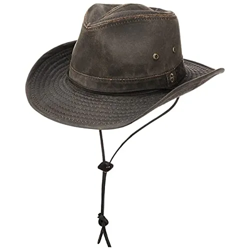 Stetson Diaz Outdoorhut Herren - Cowboyhut mit UV-Schutz 40+ - Cowboyhut für Herren aus Baumwollmix mit biegbarem Rand und integriertem UV-Schutz 40+. Ideal für Sommer und Winter, sorgt für Komfort und Stil.