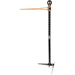 MTB Hopper Crane Bunny Hop Meter - Höhenverstellbare Sprungstange für BMX und Mountainbike - Sonstige, ideal für Sprungtraining und Verbesserung der Sprungtechnik, aus robustem Holz gefertigt und in elegantem Schwarz.