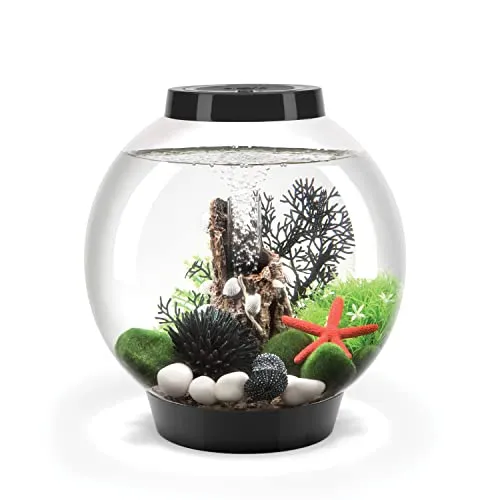 biOrb 71999 CLASSIC 15 LED schwarz - dekoratives Aquarium Komplett-Set mit Filter-System, bruchsicherem Acryl-Glas und einfacher Pflege für Einsteiger
