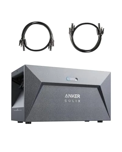 Anker SOLIX Solarbank E1600 - 800W Balkonkraftwerk mit 1,6kWh Akku - Netzgebundene Photovoltaikanlagen mit 15 Jahren Leistungsgarantie und bis zu 2670€ Ersparnis an Stromkosten. Kompatibel mit 99% aller Balkonkraftwerke für einfache DIY-Installation.