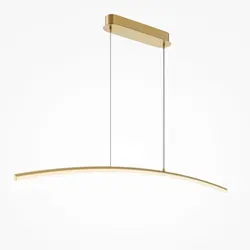 Maytoni Pendelleuchte in Messing, höhenverstellbar, dimmbar - Elegante Pendelleuchte in Messing für Innenräume, höhenverstellbar und dimmbar. Mit einer Lichtstärke von ca. 1150 Lumen sorgt sie für eine gleichmäßige Ausleuchtung und schafft eine harmonische Atmosphäre.