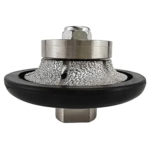 NBB Diamant-Profilscheibe Diamantfräser Fräsbohrer Trennreibahle Profilierungs-Bit für Porzellan Fliesen Keramik Granit Marmor Stein einfach zu verwenden auf Winkelschleifer (Half-Bullnose, B10)
