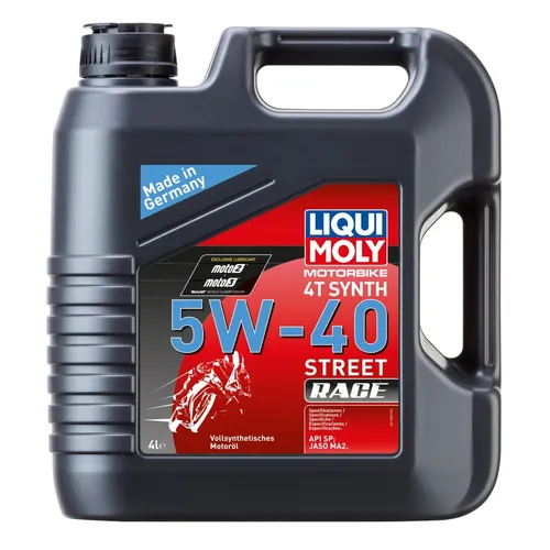 Liqui Moly Motorbike 4T Synth 5W-40 - Hochleistungs-Motoröl für Motorräder - Motoröl für Motorräder, 4L Kanister, bietet hervorragenden Schutz und Leistung bei hohen Temperaturen und Belastungen.
