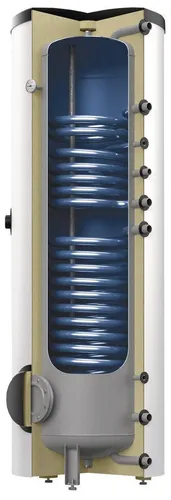 Reflex Storatherm Aqua Solar AF 500/2 - 453l Speicherwassererwärmer - Effizienter Speicherwassererwärmer mit zwei Wärmetauschern, ideal für den Einsatz in solarunterstützten Systemen. Verfügbar in elegantem Weiß.
