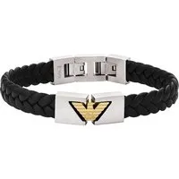 Emporio Armani Armband Holiday 2025 EGS3253040 aus Leder und Edelstahl - Stylisches Armband von Emporio Armani in elegantem Schwarz. Hochwertige Materialien aus Leder und Edelstahl sorgen für Langlebigkeit und einen besonderen Look.
