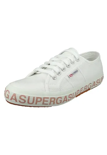 Superga Sneaker S111XQW 2750 COTW Glitterlettering A01 white bronze - Sneaker mit stylischem Glitterlettering, aus hochwertigem Textil für optimalen Tragekomfort. Ideal für modebewusste Looks im Alltag.