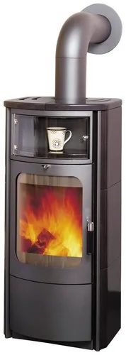HARK Kaminofen »Opera B«, 7 kW - Dauerbrand in elegantem Schwarz - Kaminöfen: Hochwertiger Dauerbrandofen mit 7 kW Nennwärmeleistung und automatischer Luftregelung für effiziente Wärme und Behaglichkeit in Ihrem Zuhause.