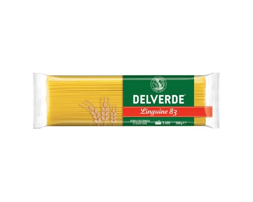 Delverde Linguine 83 - Dünne Spaghetti aus Hartweizengrieß 500g - Nudeln & Pasta - Hochwertige Hartweizennudeln mit 11,5 g Eiweiß pro 100 g, ideal für eine gesunde und leckere Mahlzeit.