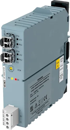 Siemens Dig.Industr. SICAM A8000 Ethernet-Modul 6MF2853-1AA00 - SPS-Kommunikations-Modul für effiziente Steuerung, kompakte Bauweise mit nur 30 mm Breite, ideal für industrielle Anwendungen.