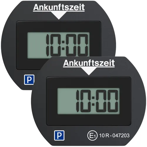 2x PARK LITE ELEKTRONISCHE PARKSCHEIBE DIGITALE PARKUHR SCHWARZ NEEDIT - 2 Stück