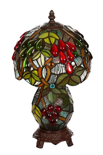 BIRENDY Stehlampe Tiffany Libelle 12 Zoll - Elegante Tischlampe mit kunstvoll gestaltetem Libellenmotiv, ideal für stimmungsvolle Beleuchtung in jedem Raum.