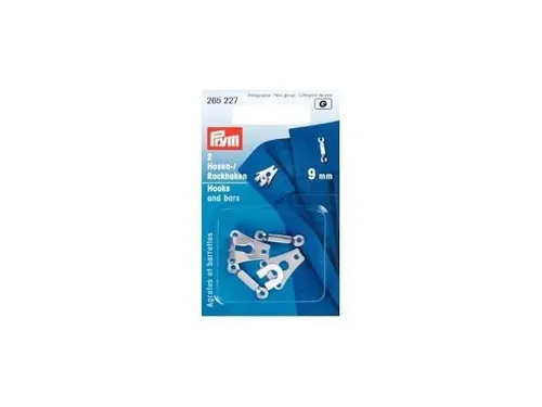 Prym Hosen/Rockhaken und Stege ST 9 mm silberfarbig