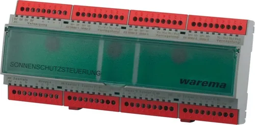 Warema 1002234 Sensor Interface REG für Climatronic - Schalter mit 24 Eingängen, ideal zur Erweiterung von Jalousie- und Zeitschaltuhren, ausgestattet mit LED-Anzeige und Busankopplung für einfache Integration.