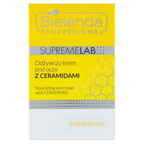 Bielenda Professional Supremelab Barrier Renew Nutritional Eye Cream mit Ceramiden, Augenpflege mindert Falten und Augenringe, intensive Augenpflege, 15 ml