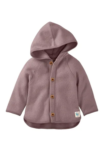Hessnatur Fleecejacke aus reiner Bio-Baumwolle - mauve - Übergangsjacke aus 100% Bio-Baumwolle, besonders weich und umweltfreundlich, ideal für sanfte Übergangszeiten.