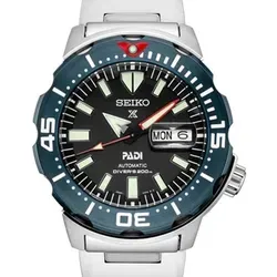 Seiko Prospex SEA Diver's PADI SUN065P1 Herrenarmbanduhr mit Kinetikuhrwerk - Elegante Taucheruhr mit Kinetikuhrwerk, das durch Körperbewegung Energie erzeugt. Wasserdicht bis 200 Meter und robustes Silikonarmband für den professionellen Einsatz.