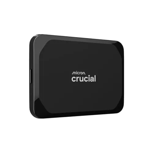 Crucial X9 1TB Portable SSD - Externe SSD mit bis zu 1050MB/s, stoß- und vibrationssicher, ideal für PC, Mac und Spielekonsolen