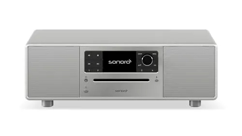 sonoro Prestige Kompaktanlage mit CD-Player & DAB+ - Vielseitige All-in-One Musikanlage mit kraftvollem Stereo-Sound, CD-Player, DAB+, FM und Streaming-Diensten. Elegantes Design für Ihr Wohnzimmer.