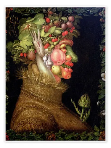 Posterlounge Wandbild Der Sommer, 1573, Giuseppe Arcimboldo, erhältlich als Poster, Leinwandbild, Wandsticker oder Acrylglasbild