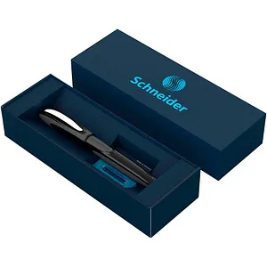 Schneider Ray Tintenroller Geschenkset - Ergonomischer Rollerball für Rechts- und Linkshänder, inklusive Standard Tintenpatronen im eleganten Kartonetui
