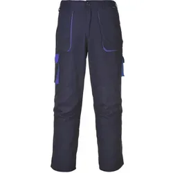 Portwest Arbeitshose TX11 mit UV-Schutz, Größe L, Blau - Die Portwest Arbeitshose TX11 bietet optimalen Tragekomfort und praktische Funktionen für den Arbeitsalltag. Mit 9 Taschen und verstellbarem Bund ideal für handwerkliche Tätigkeiten.