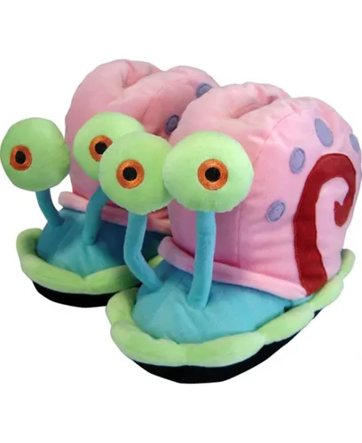 SpongeBob Schwammkopf Gary 3D Hausschuhe - Bequeme und lustige 3D-Puschen in Größe 32/34, ideal für kleine Fans von SpongeBob und perfekt für gemütliche Stunden zu Hause.