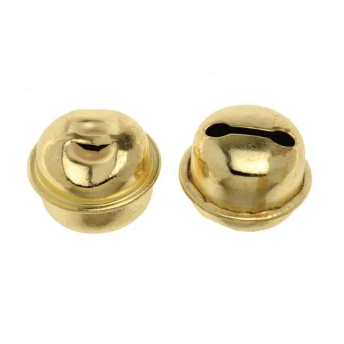 Glorex Rollenglöckchen12 mm goldfarben, 10 Stück  Bastelmaterial