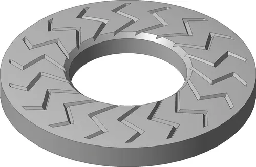 Teckentrupp Geomet 500A Sperrkantscheibe M16 - Unterlegscheiben aus Stahl mit Zinklamelle, 250 Stück, ideal für sichere Schraubensicherung und hohe Stabilität bei Anwendungen.