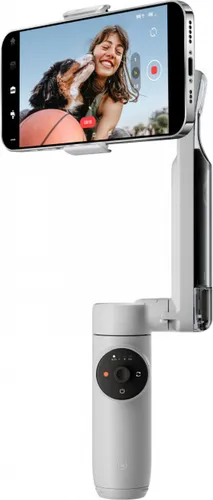 INSTA360 Flow gray - KI-gesteuerter Smartphone-Gimbal mit Selfie-Stick und Stativ, für beeindruckende Aufnahmen und einfaches Tracking