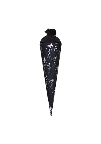 ergobag Schultüte Super ReflektBär - Schwarz - Schultüte mit 2-in-1 Funktion: nutzbar als Schultüte oder praktischer Aufbewahrungsbeutel, ideal für den Schulstart.