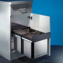 WESCO 787 814-42 Abfallsorter Edel-Master 40 DT - Haushaltszubehör mit 32 Liter Volumen (2x16 Liter), ideal für Schränke ab 40 cm Breite. Robuste Edelstahl-Eimer sorgen für Langlebigkeit und Hygiene.