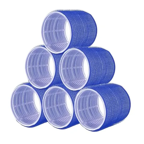 PONIK’S PROFESSIONAL Lockenwickler Groß Selbsthaftend – Haarrollen 76mm Set 6 Stück & Klettwickler – Haarwickler Groß Für Heatless Curls Dicke Rolle, Locken Ohne Hitze Und Blowout Effekt