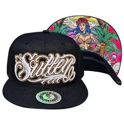 Sullen Clothing Baseball Cap Fire Island schwarz