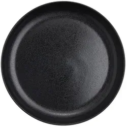 Butlers Pastateller, Schwarz, Keramik, 23x3.5x23 cm, Essen & Trinken, Geschirr, Teller, Pastateller