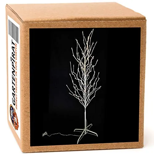 Gartenpirat LED Baum - Festlicher Lichterbaum mit 200 warmweißen LEDs - LED-Baum in natürlicher Birkenoptik für stimmungsvolle Weihnachtsdekoration. Geringer Stromverbrauch von nur 4 Watt pro Stunde und sofort einsatzbereit.